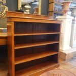 Antiek mahoniehouten Engels laag open boekenkastje 1