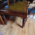 Antieke mahoniehouten Engelse schrijftafel circa 1870 2