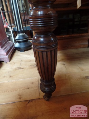 Antieke mahoniehouten Engelse schrijftafel circa 1870 3