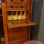 Antieke mahoniehouten Engelse Wellington ladenkast 1