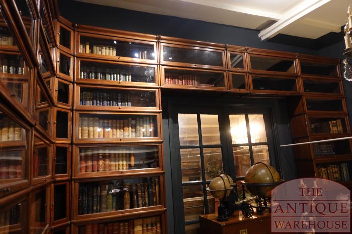 Antieke mahoniehouten Globe Wernicke boekenkasten 3