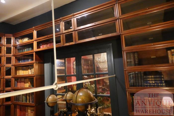 Antieke mahoniehouten Globe Wernicke boekenkasten 4