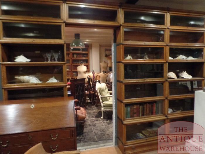 Antieke mahoniehouten Globe Wernicke bibliotheekhoekkast 2