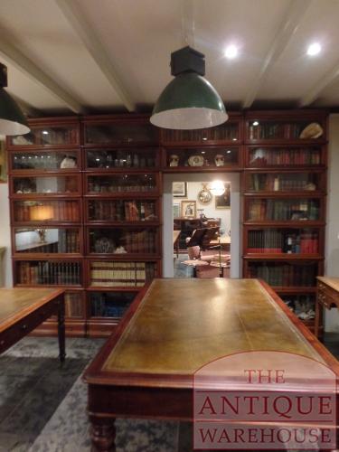 Antieke mahoniehouten Globe Wernicke bibliotheekhoekkast 3