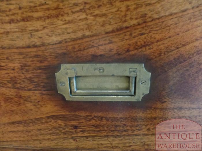 Antieke mahoniehouten ladekast, campaign chest circa 1850 2