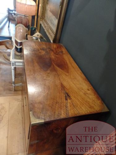 Antieke mahoniehouten ladekast, campaign chest circa 1850 3