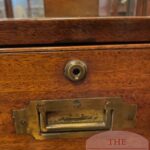 Antieke mahoniehouten ladekast, military chest circa 1870 4