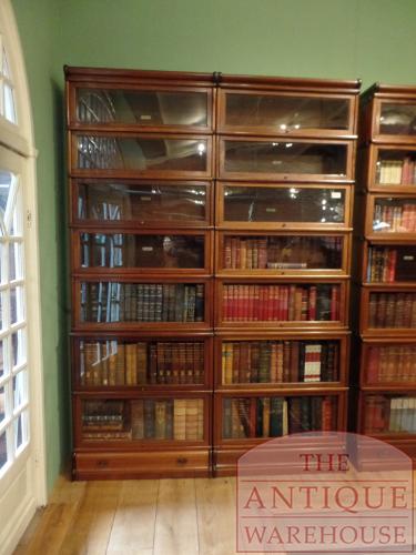 Antieke mahoniehouten originele Globe Wernicke boekenkast 3