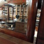 Antieke mahoniehouten passpiegel 2