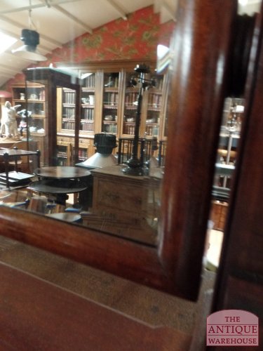 Antieke mahoniehouten passpiegel 2