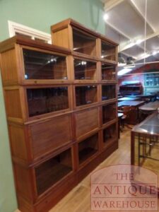 antieke mahoniehouten stapelbare MD bibliotheque