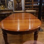 antieke mahoniehouten uitdraaitafel 1