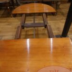 antieke mahoniehouten uitdraaitafel 2