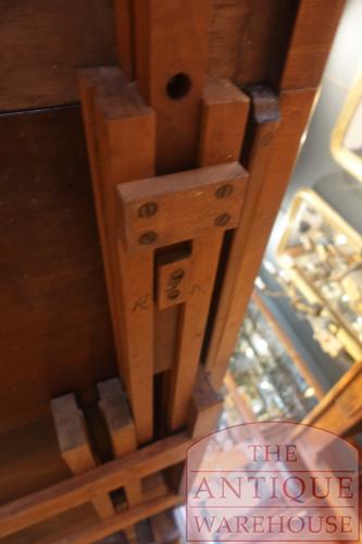 antieke mahoniehouten uitdraaitafel 3