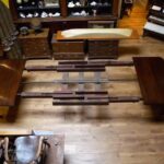 Antieke mahoniehouten wind-out eettafel 3