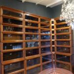 Antieke mahoniehouten zeldzame Globe Wernicke boekenkast opstelling 1