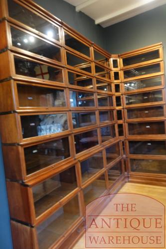 Antieke mahoniehouten zeldzame Globe Wernicke boekenkast opstelling 4