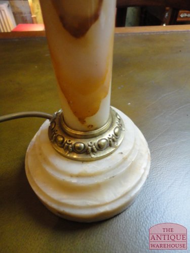 antieke marmeren corintische ronde lampenvoet 2