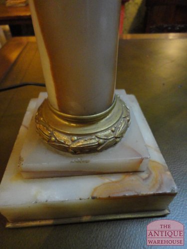 antieke marmeren lampenvoet 2