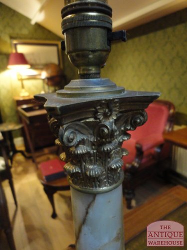 antieke marmeren lampenvoet 3