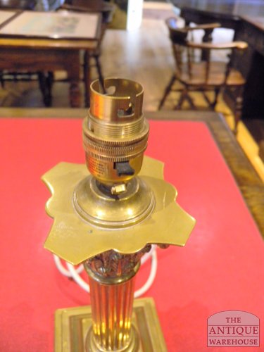 antieke messing lampenvoet 2