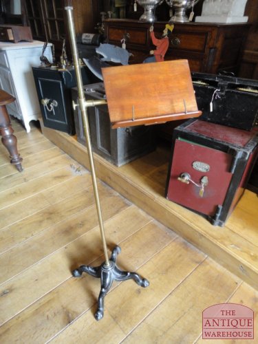 antieke muziekstandaard, antieke lezenaar, VERKOCHT