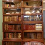 Antieke originele mahoniehouten Globe Wernicke stapelbare boekenkast 1