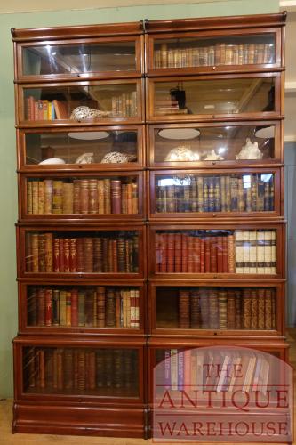 antieke originele mahoniehouten Globe wernicke stapelbare boekenkast