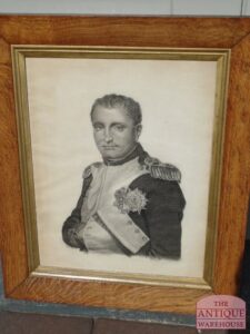 antieke pentekening van Napoleon door Ann Kenny