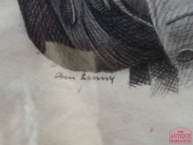 antieke pentekening van Napoleon door Ann Kenny 3