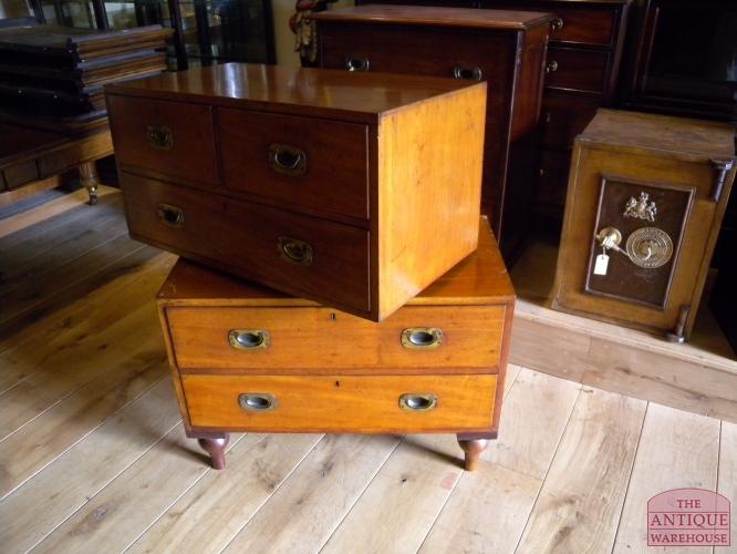 Antieke mahonie reisladekast 2