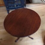 antiker runder Tilt-Top-Tisch, Weintisch 2