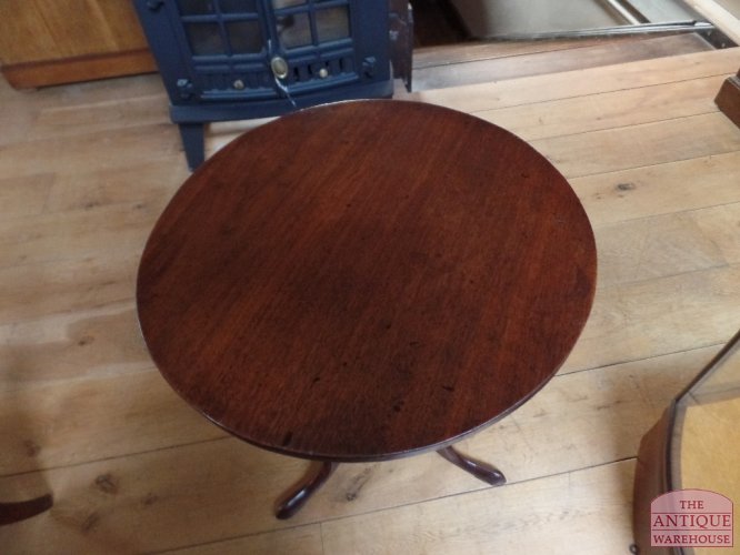 antiker runder Tilt-Top-Tisch, Weintisch 2