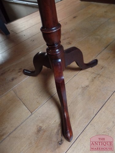 antiker runder Tilt-Top-Tisch, Weintisch 3