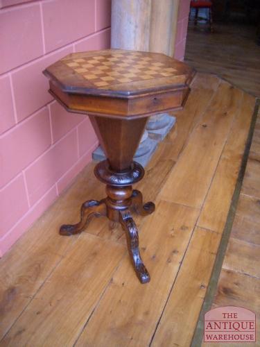 antieke schaaktafel 3