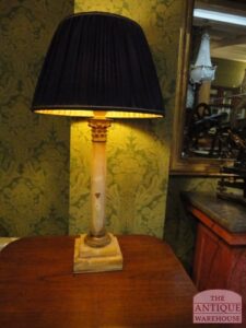 antieke schermerlampvoet