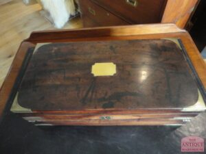 antieke schrijf kist, antieke lezenaar