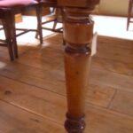 Antieke mahonie schrijftafel, campagnetafel 2