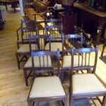 antieke set van acht Georgian stoelen 1