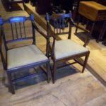 antieke set van acht Georgian stoelen 2