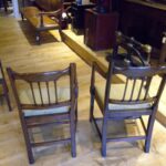 antieke set van acht Georgian stoelen 3