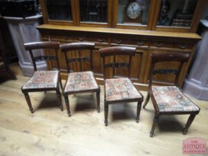 antieke set van vier regency stoelen, VERKOCHT