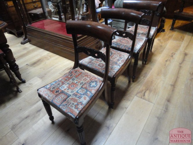 antieke set van vier regency stoelen 2