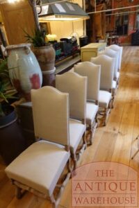 antieke set van zes Franse stoelen