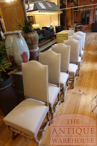 antieke set van zes Franse stoelen