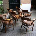 antieke set van zes stoelen 1