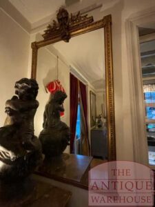 antieke spiegel circa 1880, afmeting 100 bij 180 cm