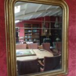 Antieke strakke Franse spiegel 1