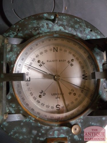 Antieke theodoliet met mahonie kist 2