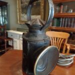 Antieke trein lamp 1